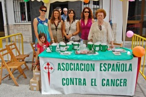 Mesa contra el cancer2012 en Villaviciosa de Odón