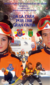 Cartel para la captación de voluntarios en Protección Civil de Villaviciosa de Odón.
