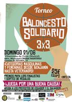 Cartel torneo solidario de baloncesto Villaviciosa de Odon