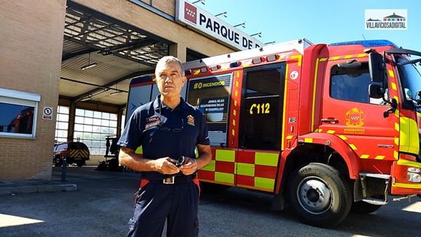 Miguel Ángel Pérez López-Prisuelos, jefe del parque de bomberos de Villaviciosa de Odón