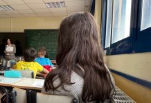 Colegio público de Secundaria en la Comunidad de Madrid clase
