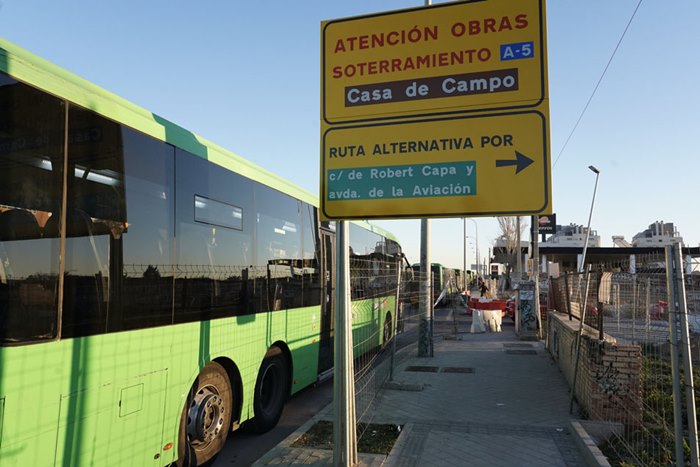 La alcaldesa de Alcorcón acusa al de Madrid de "obcecación" por no ampliar el carril bus VAO hasta Príncipe Pío Autovía A-5 estación de Cuatro Vientos en Madrid enero 2025