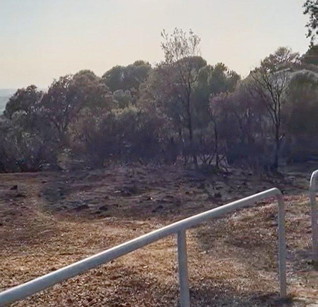 Villaviciosa de Odón sufrió un segundo incendio y continúa la investigación del de julio Monte quemado por incendio en la urbanizacion El Bosque en Villaviciosa de Odon 22 agosto 2025
