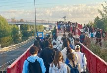 Alumnos del IES Calatalifa de Villaviciosa de Odón octubre 2025