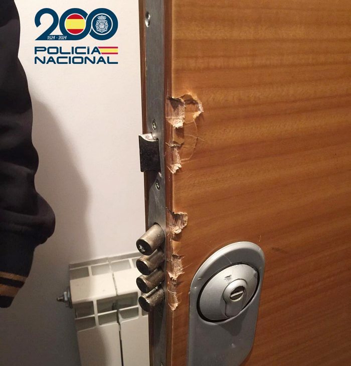Robo en viviendas de la Comunidad de Madrid cerradura forzada